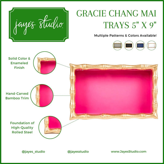 Gracie Chang Mai Tray Blue 5x9