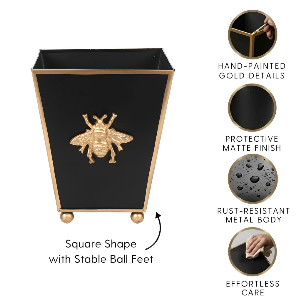 Regency Bee Square Cachepot Planter