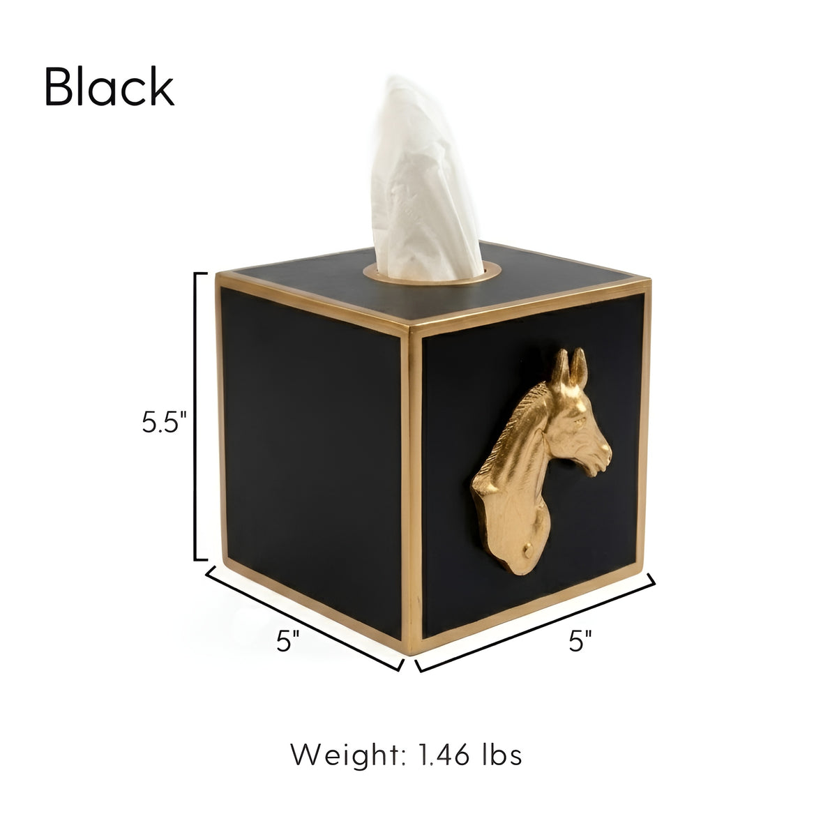 Regency Horse Head Tissue Box Cover