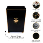 Regency Bee Square Wastebasket