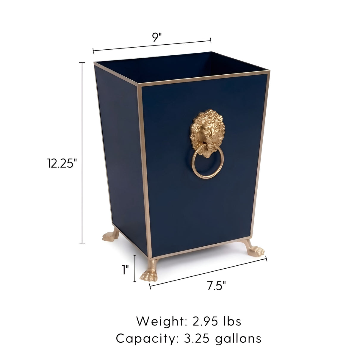 Regency Paws & Claws Square Wastebasket