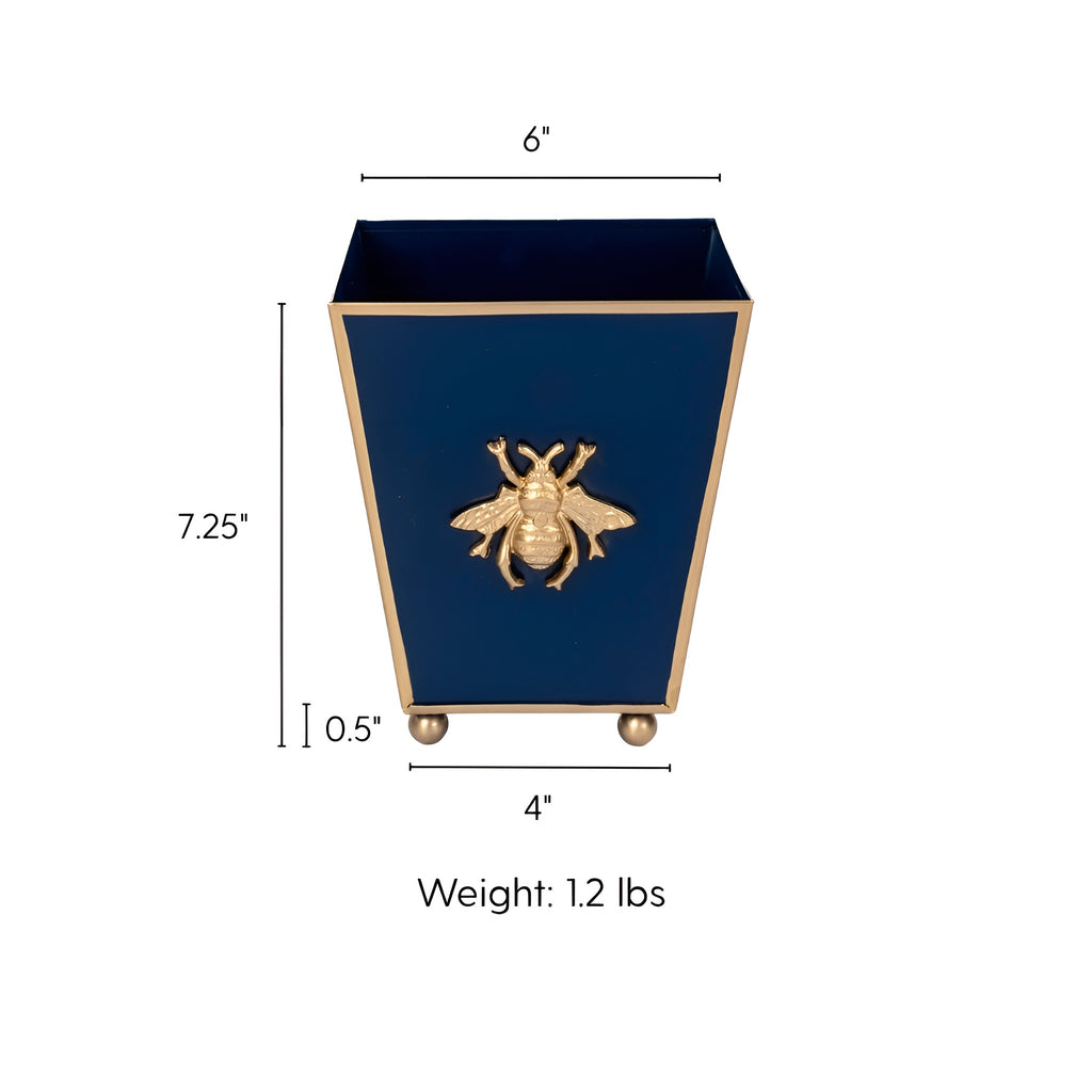 Regency Bee Square Cachepot Planter
