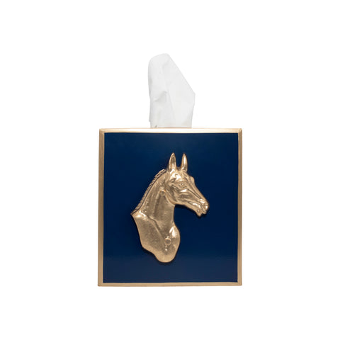 Regency Horse Head Tissue Box Cover