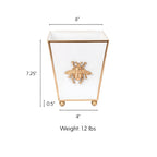 Regency Bee Square Cachepot Planter