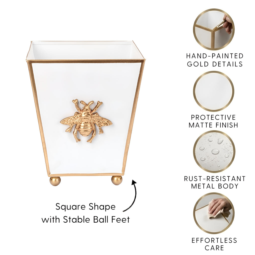 Regency Bee Square Cachepot Planter