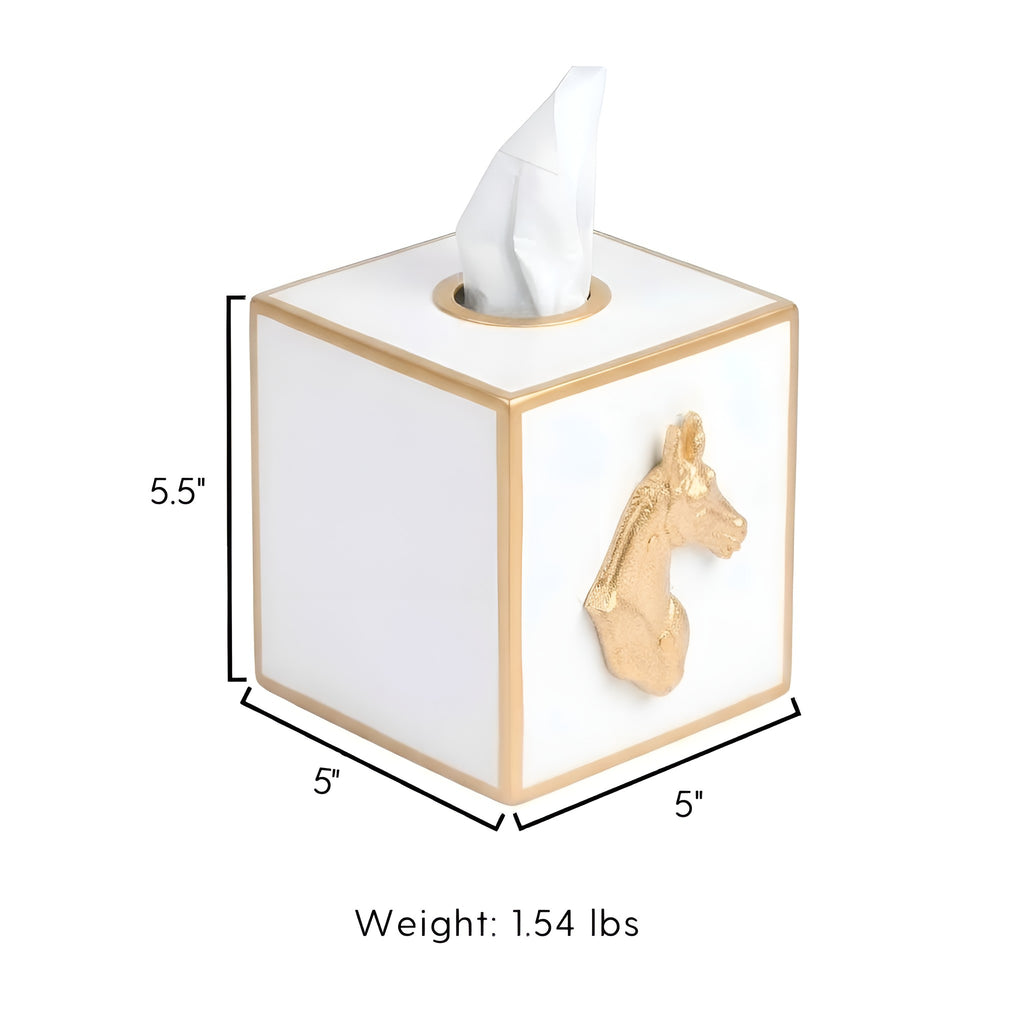 Regency Horse Head Tissue Box Cover