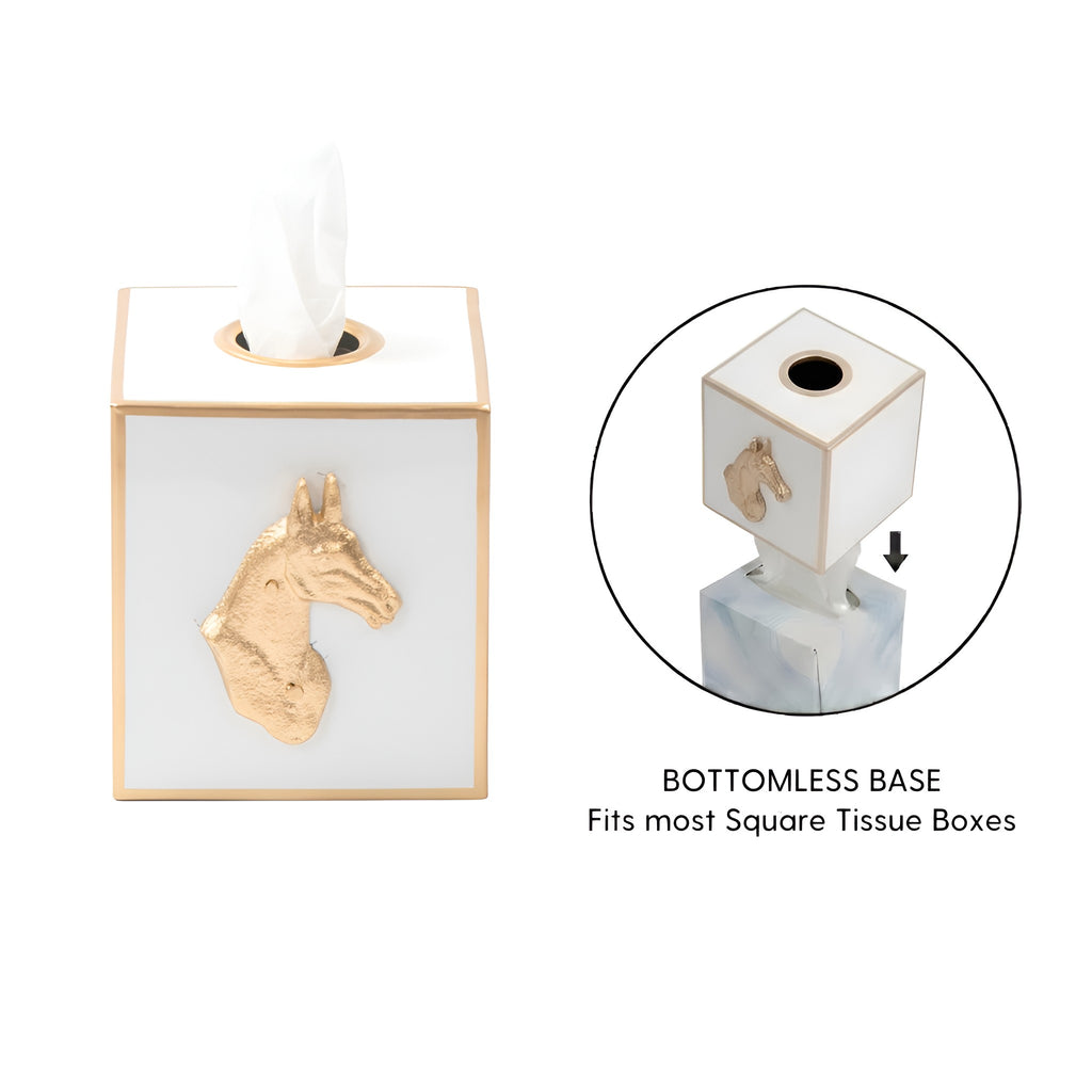 Regency Horse Head Tissue Box Cover