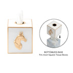 Regency Horse Head Tissue Box Cover