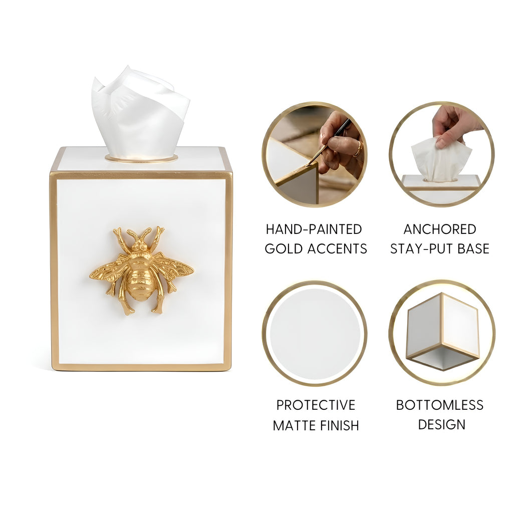 Regency Bee Tissue Box Cover