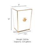 Regency Bee Square Wastebasket