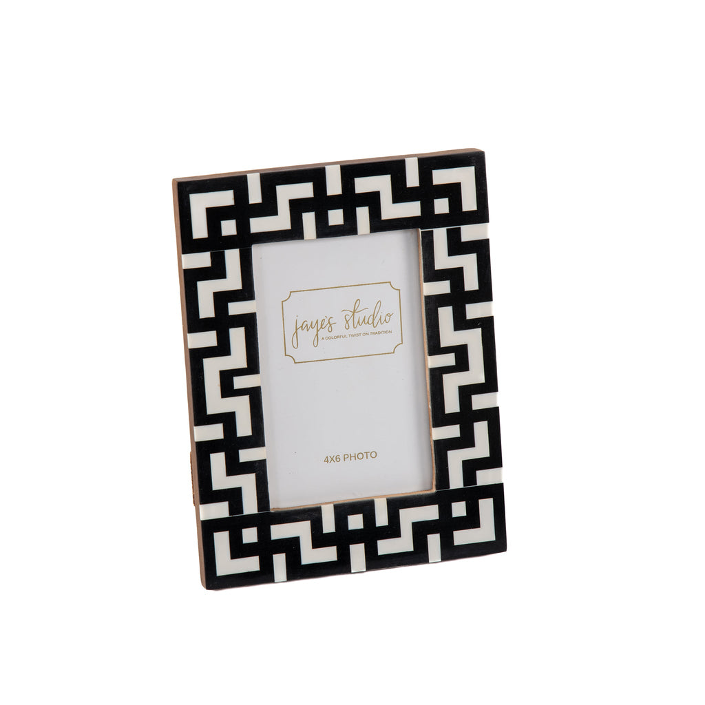 Greek Key Design Key Frame - Black - Avail 09/21