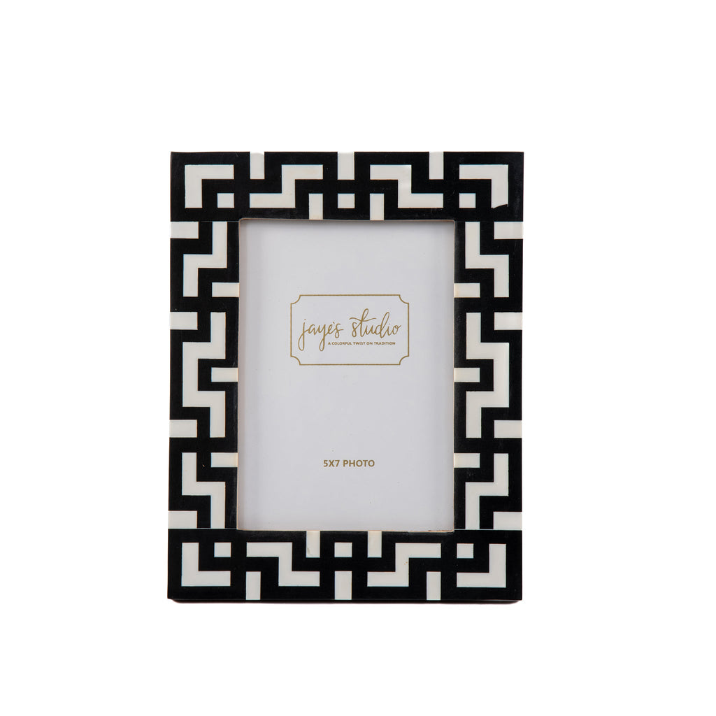 Greek Key Design Key Frame - Black - Avail 09/21