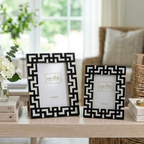 Greek Key Design Key Frame - Black