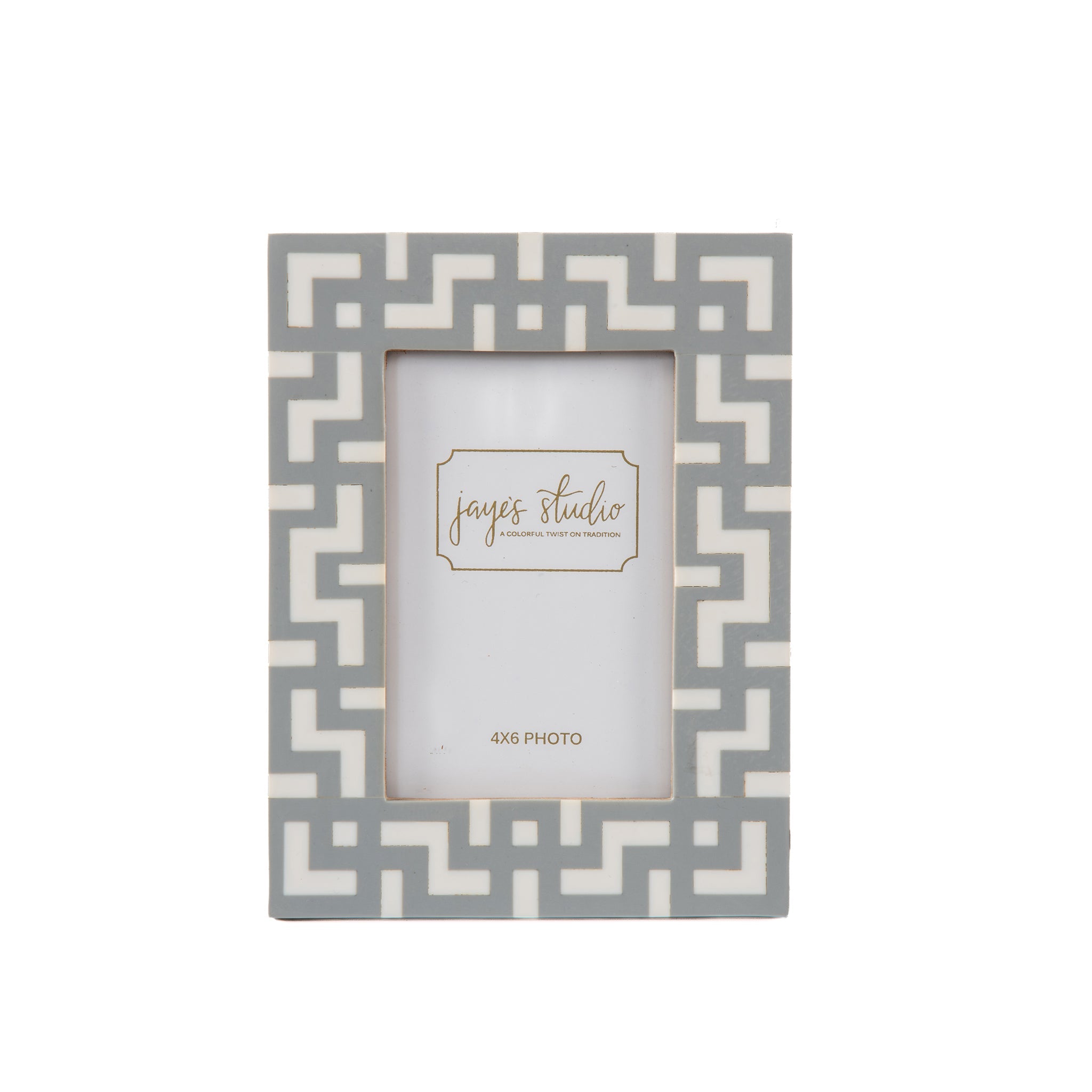 Greek Key Design Key Frame - Gray - Avail 09/21