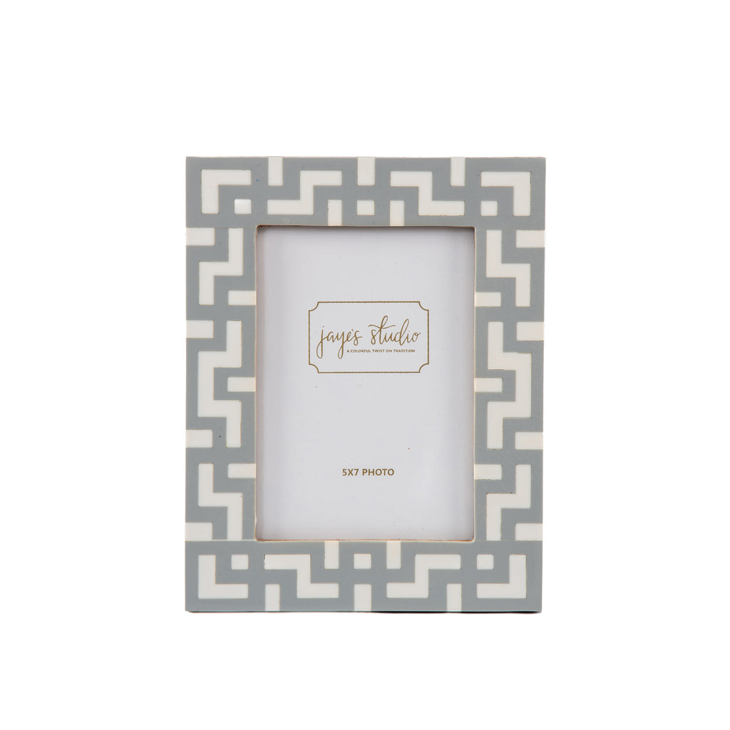 Greek Key Design Key Frame - Gray - Avail 09/21