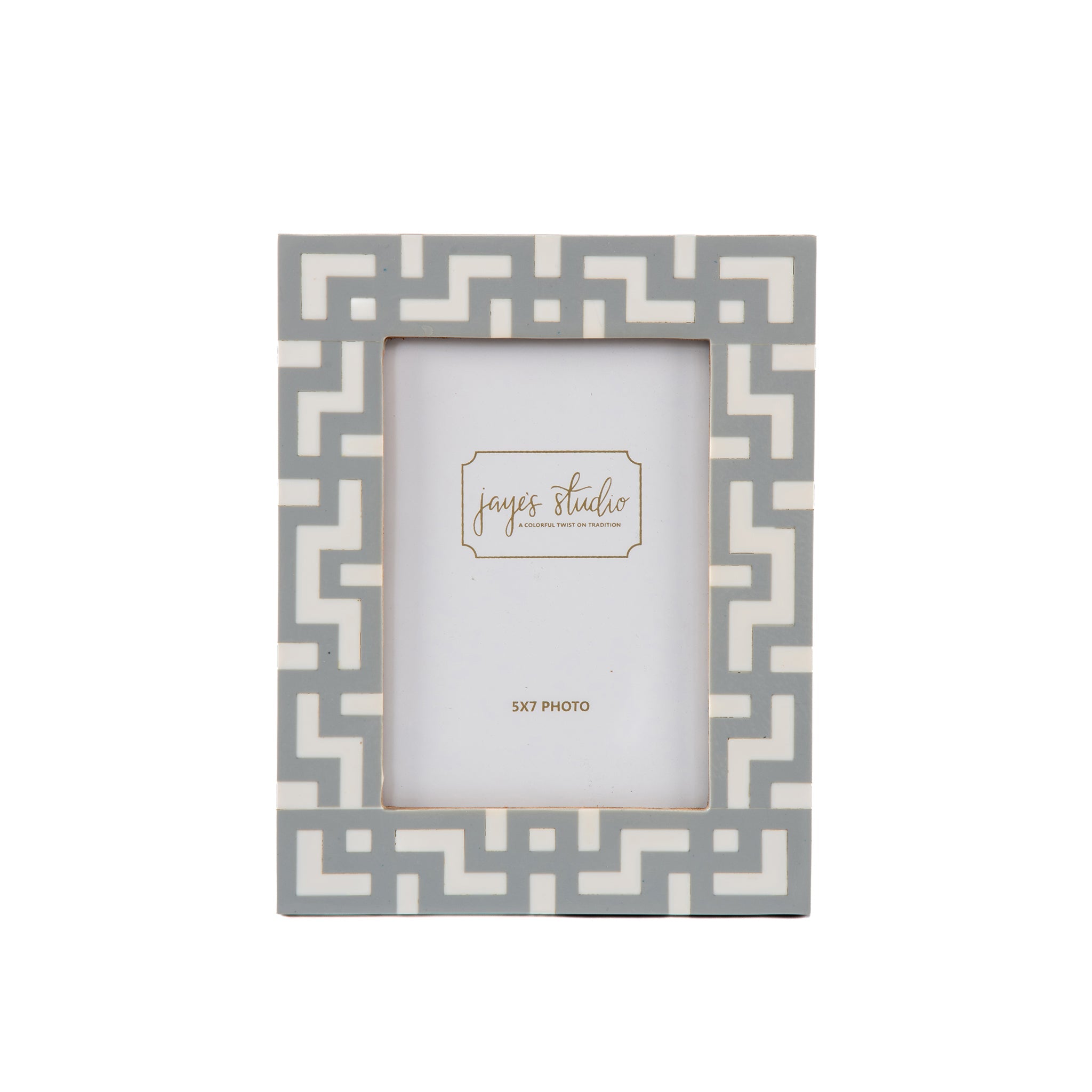 Greek Key Design Key Frame - Gray - Avail 09/21