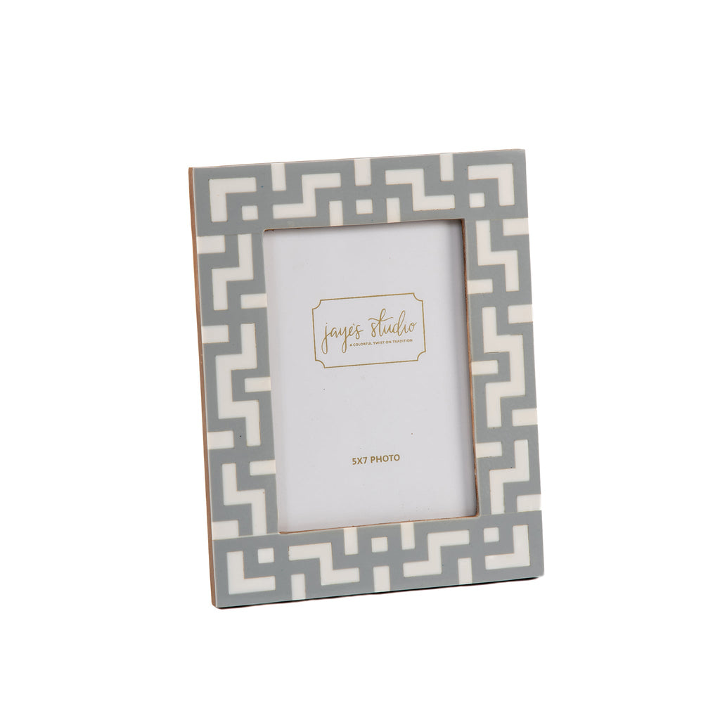 Greek Key Design Key Frame - Gray - Avail 09/21