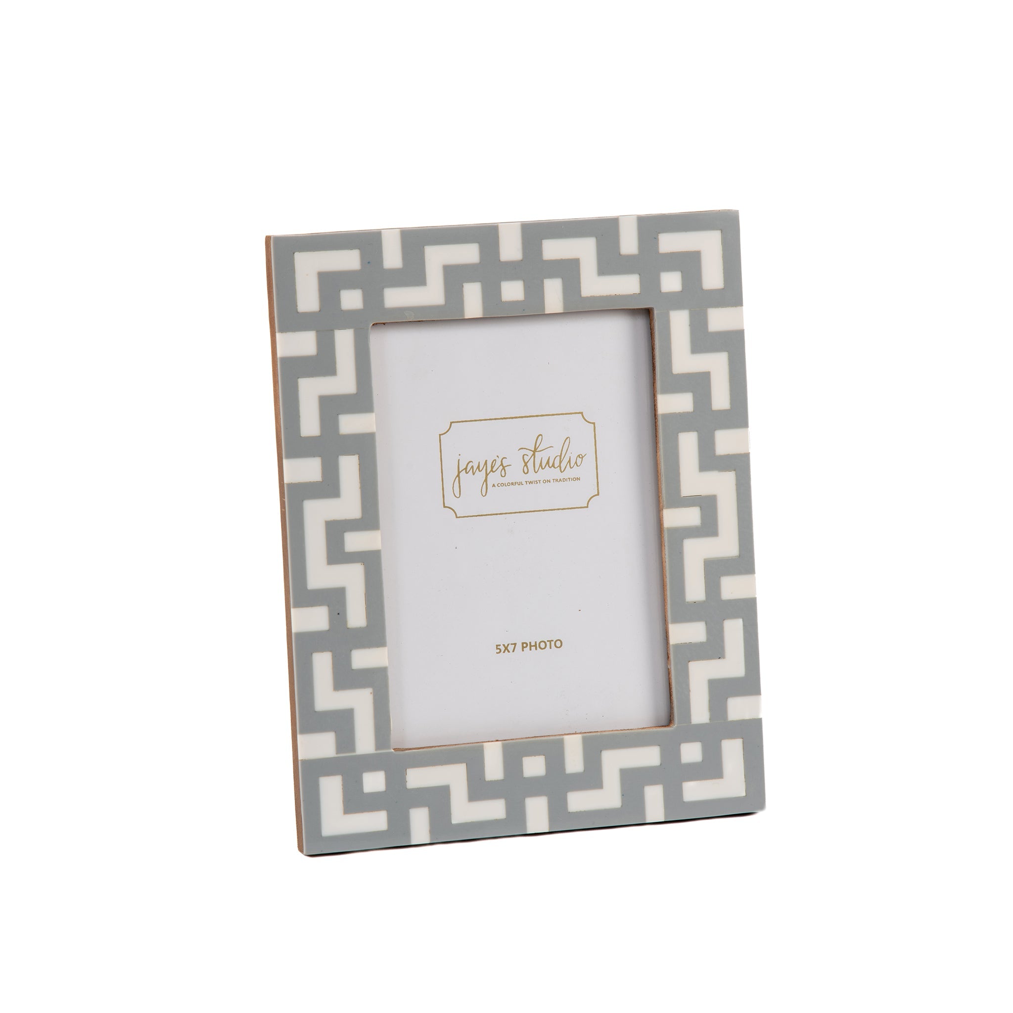 Greek Key Design Key Frame - Gray - Avail 09/21