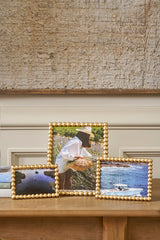 Gracie Pearl Gold Rectangular Metal Photo Frame, Picture Frame for Home, Bedroom, Home Office - Avail 08/17