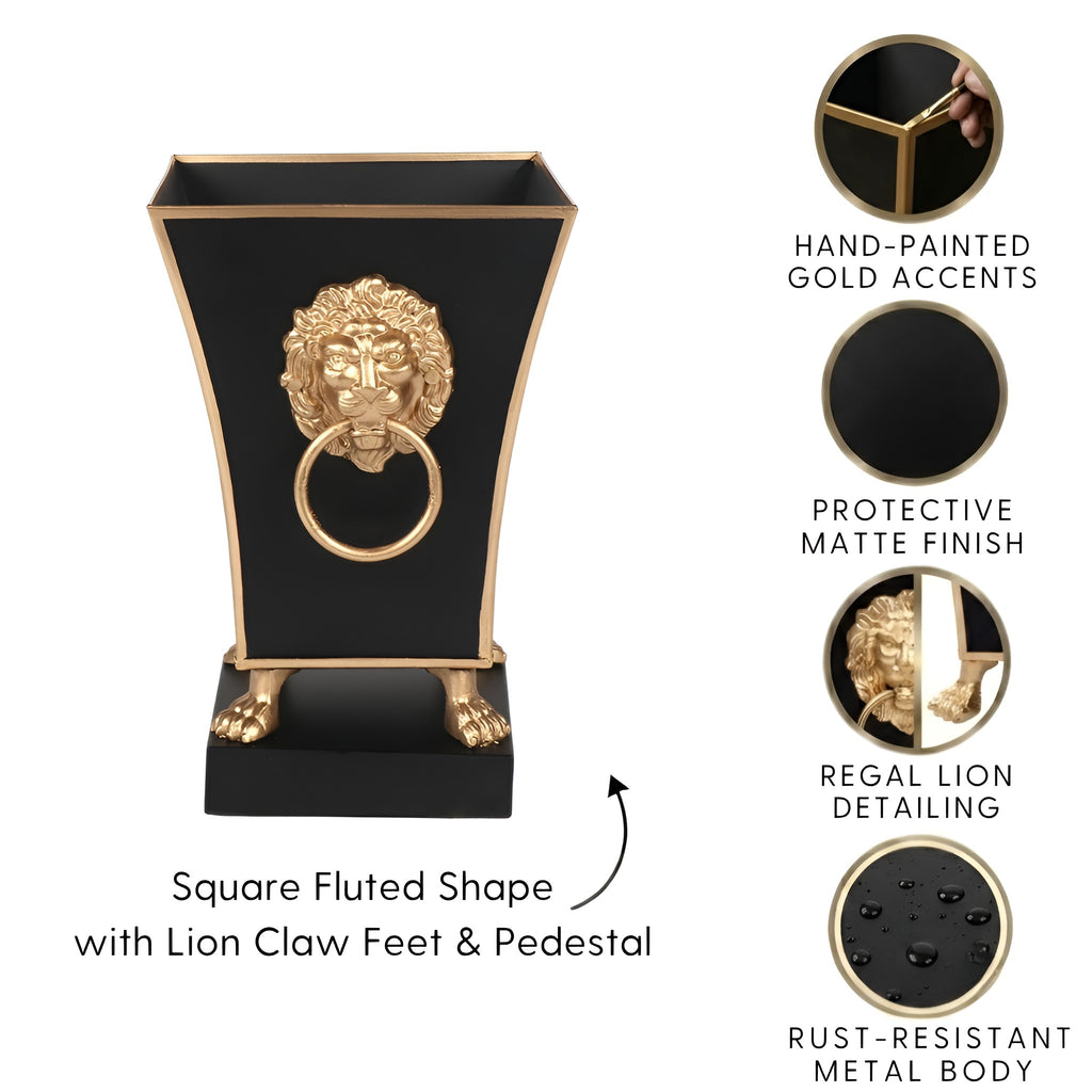 Paws & Claws Fluted Square Cachepot Planter
