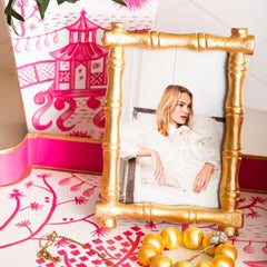 Chloe Gold Rectangular Metal Photo Frame, Picture Frame for Home, Bedroom, Home Office
