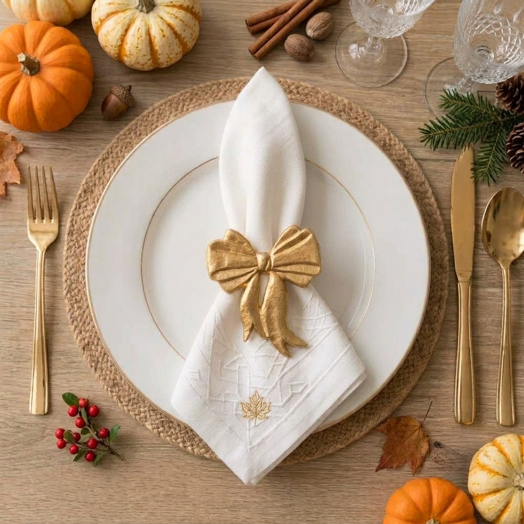 Bow Napkin Ring (4pk)