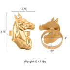 Horse Head Napkin Ring (4pk) - Avail 10/10