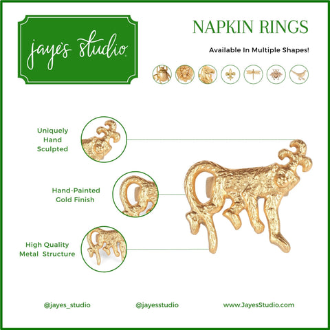 Monkey Napkin Ring (4 Pack)