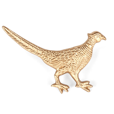 Gold Pheasant Napkin Ring for Napkin Ring / Serving / Table Top made with from Hand Casted Metal - designed by Jaye's Studio -  the Regency Collection 4 Pack