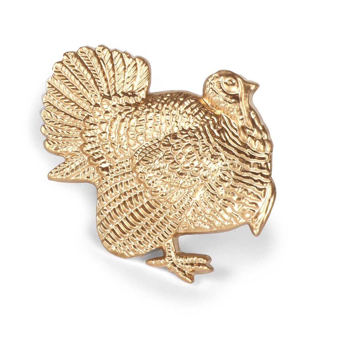 Gold Turkey Napkin Ring for Serving / Table Top made with from Hand Casted Metal - designed by Jaye's Studio -  the Regency Collection 4 Pack