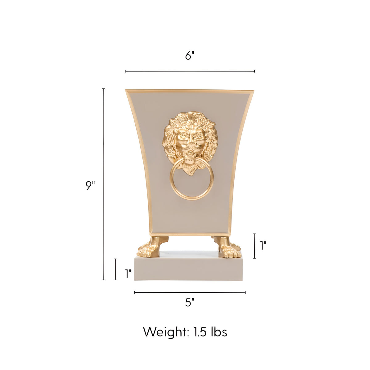 Paws & Claws Fluted Square Cachepot Planter