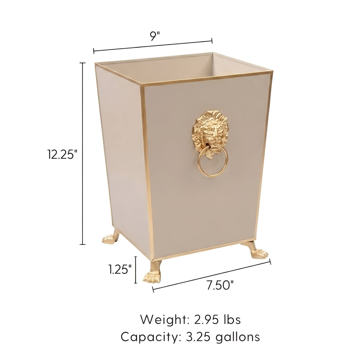Paws & Claws Square Wastebasket - Avail 09/18