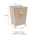 Paws & Claws Square Wastebasket