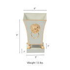 Paws & Claws Fluted Square Cachepot Planter