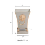 Paws & Claws Fluted Square Cachepot Planter