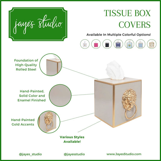 Paws & Claws Tissue Box Cover White