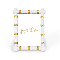 Chloe White Rectangular Metal Photo Frame, Picture Frame for Home, Bedroom, Home Office