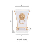 Paws & Claws Fluted Square Cachepot Planter