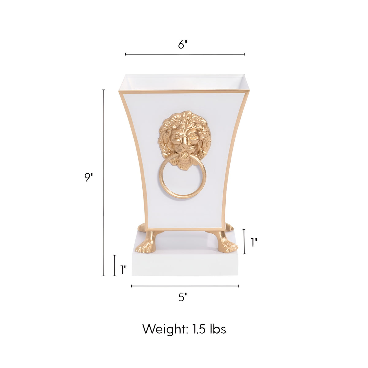 Paws & Claws Fluted Square Cachepot Planter