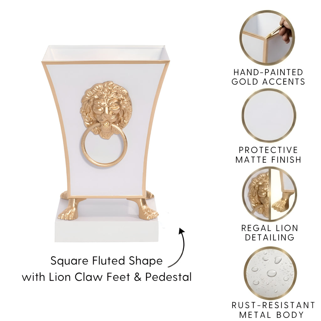 Paws & Claws Fluted Square Cachepot Planter