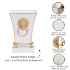 Paws & Claws Fluted Square Cachepot Planter