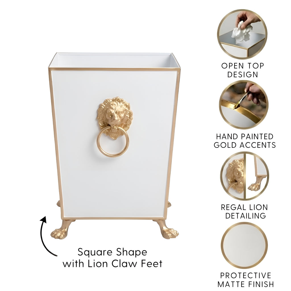 Paws & Claws Square Wastebasket