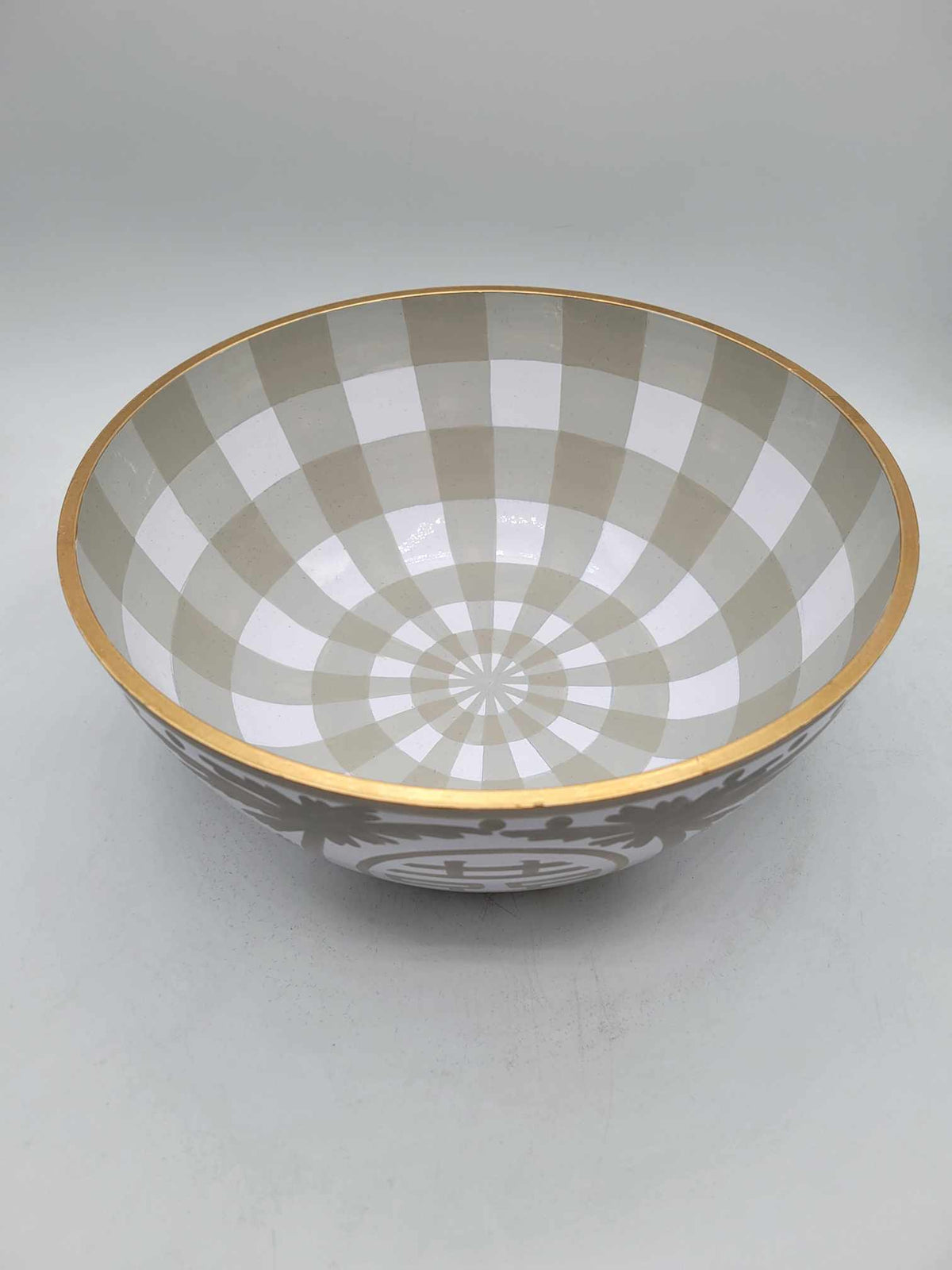 AS-IS - Taupe Enameled Bowl - Small