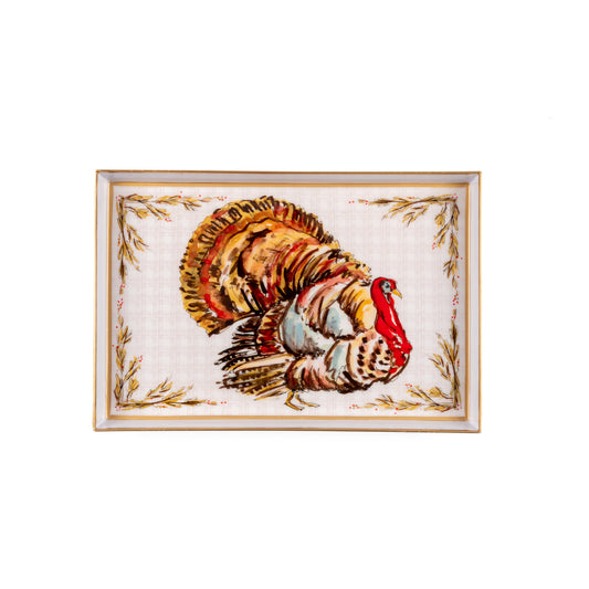 AS-IS - Gobbles Enameled Oliver Tray 8x12 - Seconds FINAL SALE