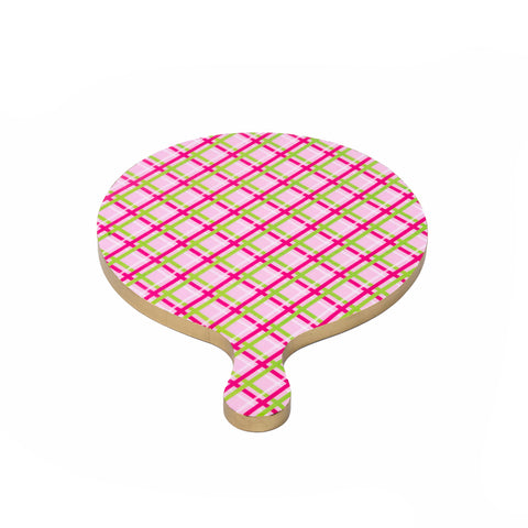 Preppy Plaid Charcuterie Board - Large - Pink - Avail 12/05