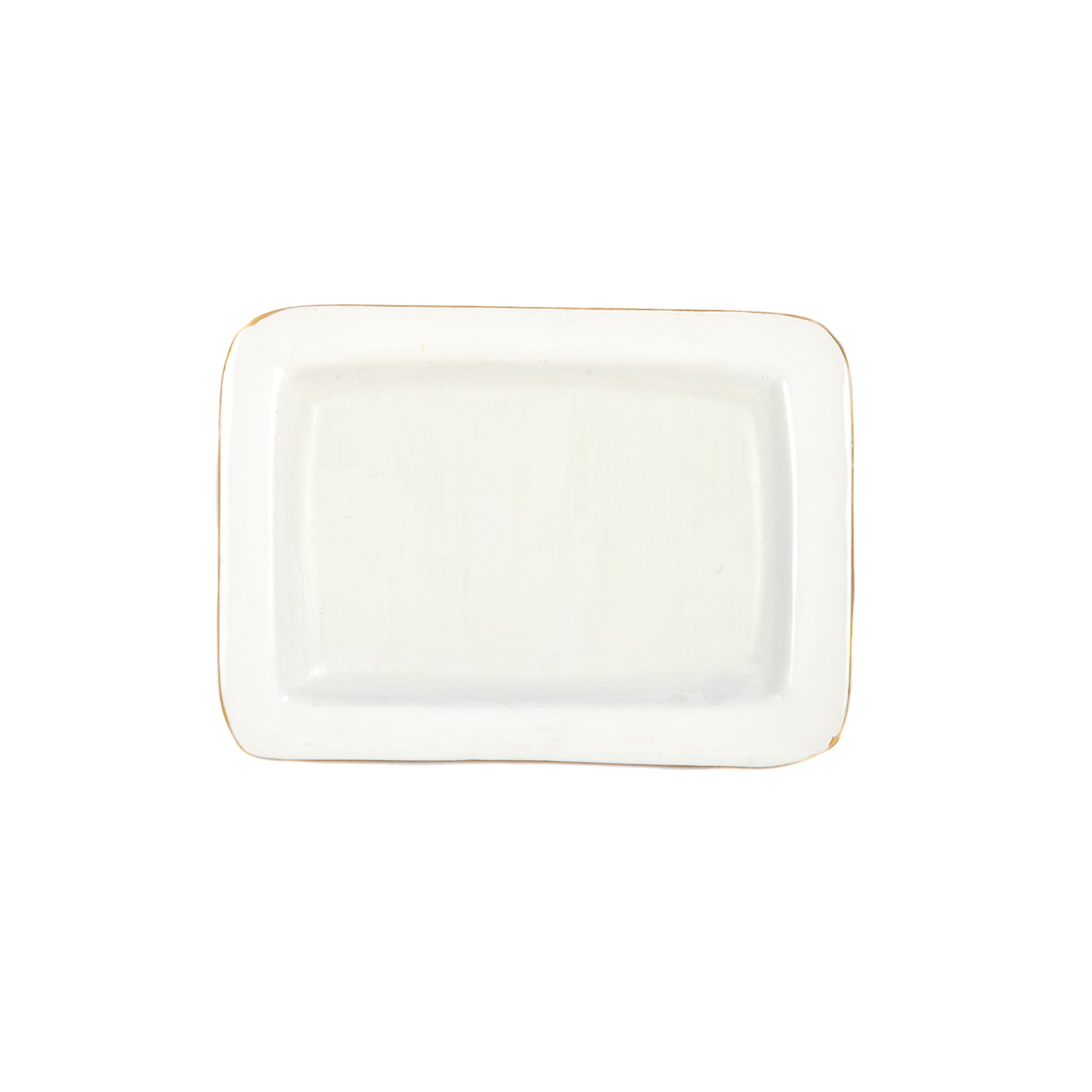 Enameled Blue / Light Blue Rectangle Laney Decorative Tray For Garden Party and Home Decor - 5 in x 6 in x 1 in - The Pickleball Collection