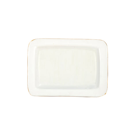 Enameled Blue / Light Blue Rectangle Laney Decorative Tray For Garden Party and Home Decor - 5 in x 6 in x 1 in - The Pickleball Collection