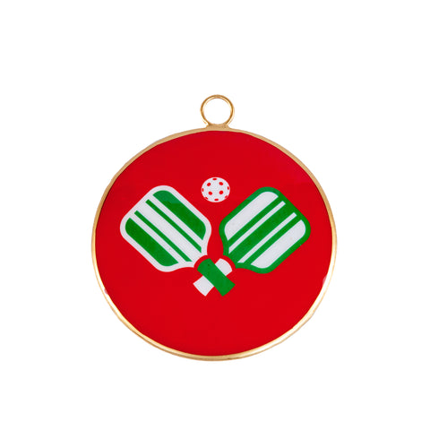 Pickleballs Ornament (single) - Multi-Color - Avail 12/05