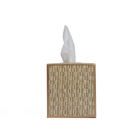 Woven Enameled Tissue Box Cover - Avail 11/11