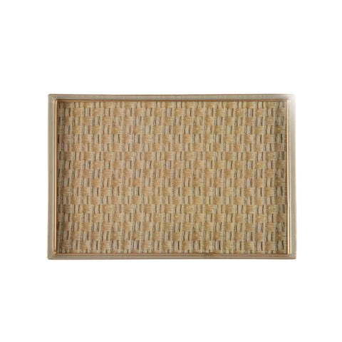 Woven Enameled Oliver Tray 8x12 - Avail 11/11